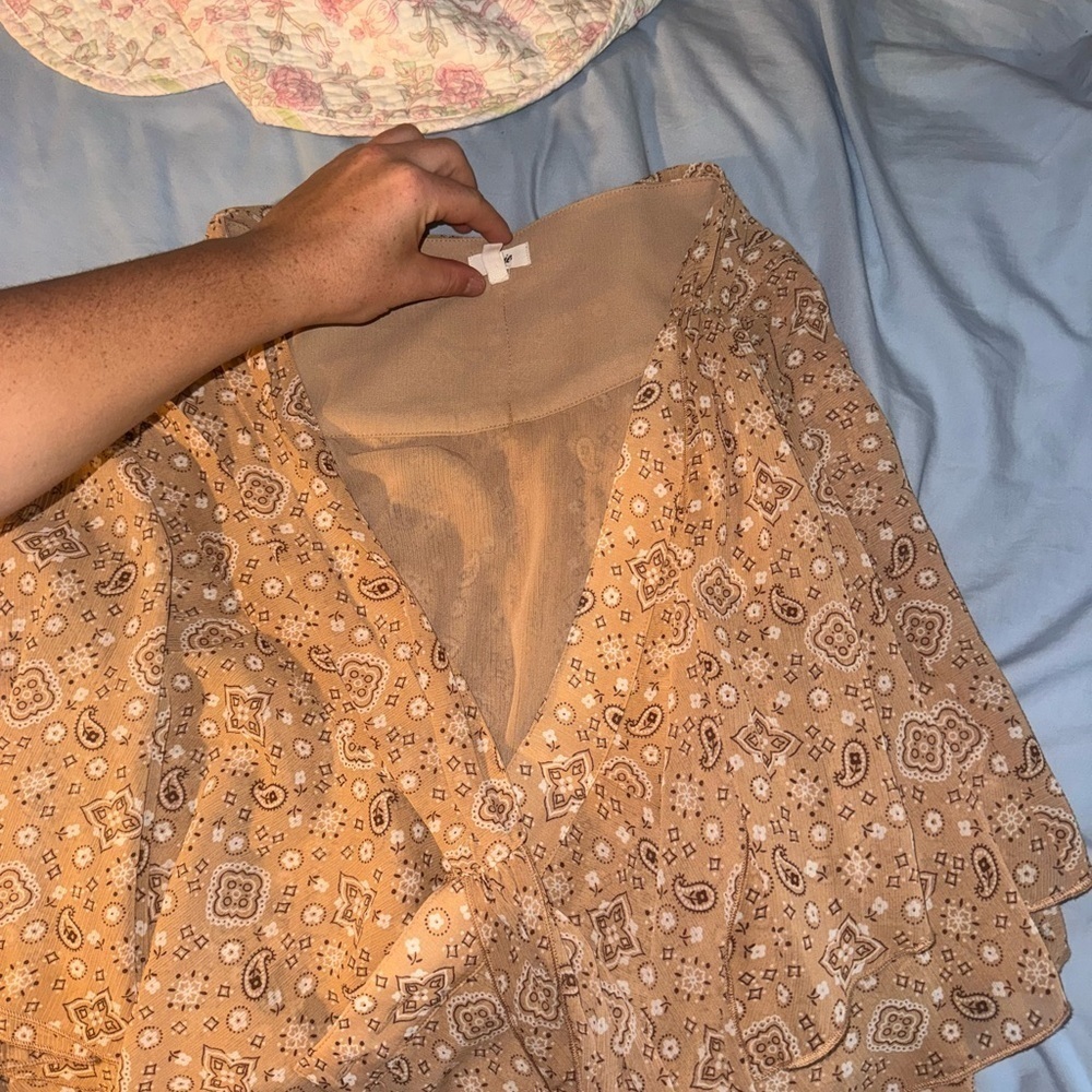 Aerie Tan Patterned Top